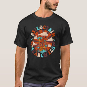 Camiseta Equipe de Pesquisa de Hippie Mushroom Groovy Psilo