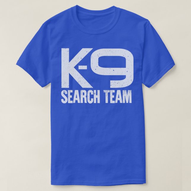 Camiseta Equipe de Pesquisa do K9 (Frente do Design)