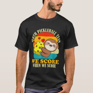 Camiseta Equipe de pickleball de preguiça esportes amor mot