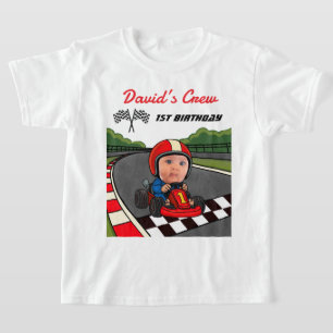 Camiseta Equipe de Piloto de Carro de Corrida Personalizado
