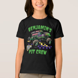 Camiseta Equipe de Pit do Aniversário do Grave Digger do Mo