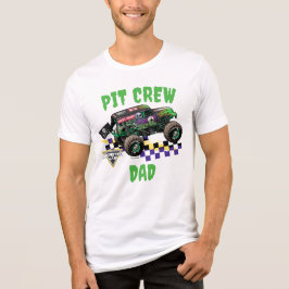 Camiseta Equipe de Pit do Pai Grave Digger do Monster Jam