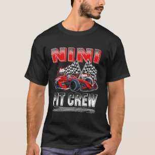 Camiseta Equipe de Pit Nini Carro de Aniversário Carro de C