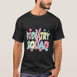 Camiseta Equipe de Podologia Retro Groovy Orelha de Coelho