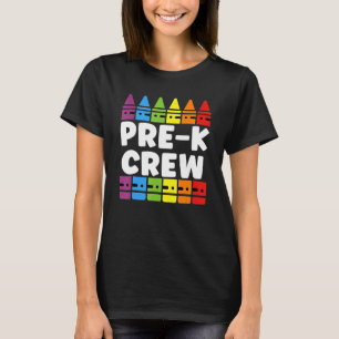 Camiseta Equipe de Pré-Escola Tribo de Pré-K De Volta à Esc