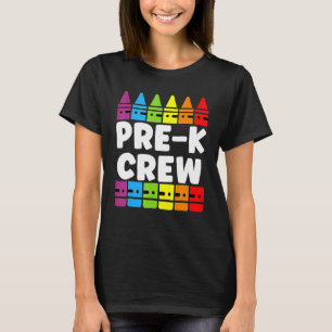Camiseta Equipe de Pré-Escola Tribo Pré K De Volta à Escola