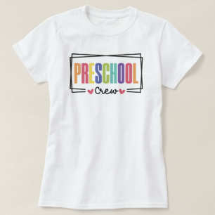 Camiseta Equipe de pré-escolaridade da tripulação