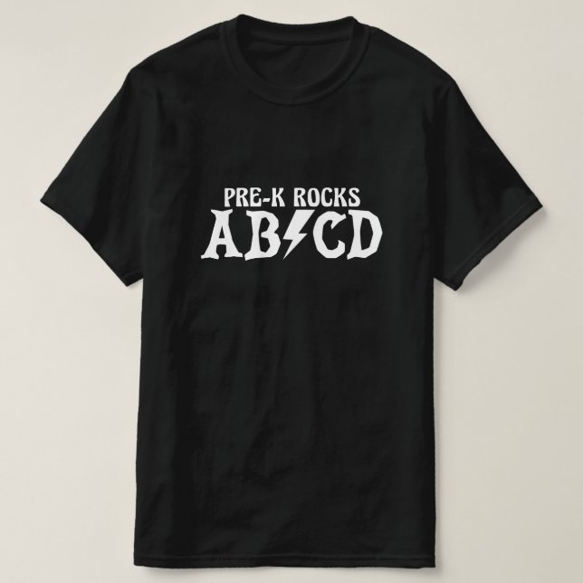 Camiseta Equipe de Pré-K Balança de Volta às Aulas Professo (Frente do Design)