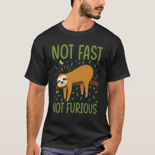 Camiseta Equipe de Preguiça Engraçada Não Rápida Não Furios