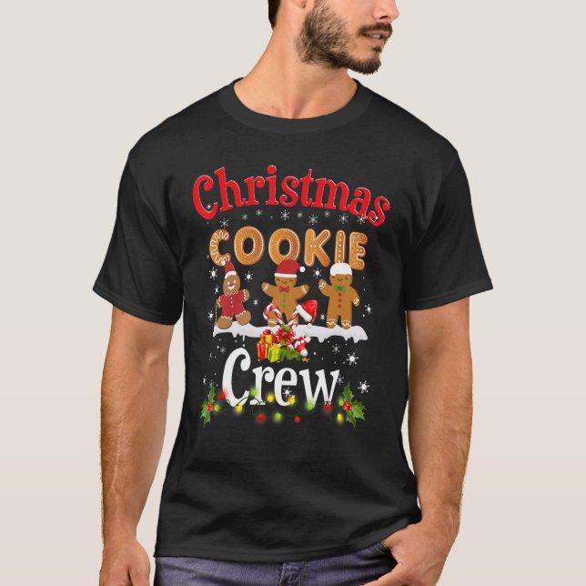 Camiseta Equipe de Preparação de Biscoitos de Natal  Troca  (Frente)