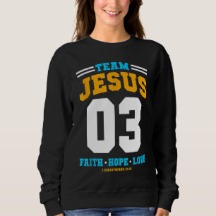 Camiseta Equipe de presentes cristãos Jesus 03 Faith Hope L