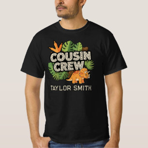 Camiseta Equipe de Primo Dinossauro Personalizado Tricerato