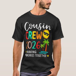 Camiseta Equipe de primos 2026 criando memórias verão famíl