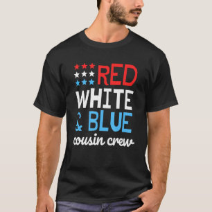 Camiseta Equipe de Primos 4 de Julho Patriótico Família Ma