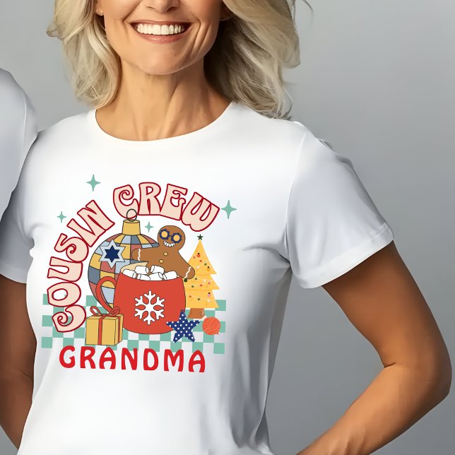 Camiseta Equipe de primos Avó Natal correspondentes primos (Criador carregado)