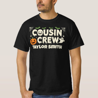 Camiseta Equipe de Primos de Abóbora de Halloween Assustado