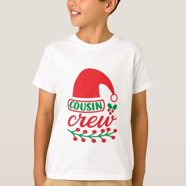 Camiseta Equipe de Primos de Natal  (Frente)
