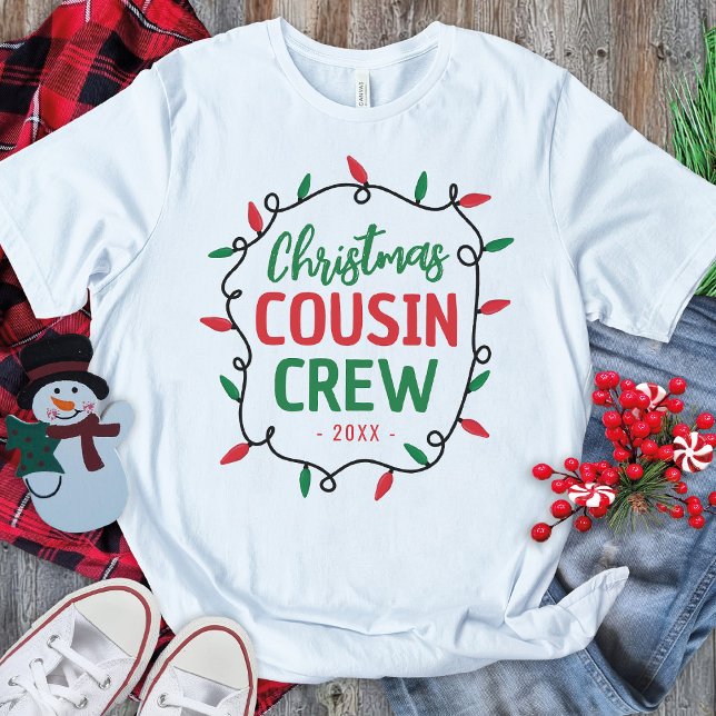 Camiseta Equipe de Primos de Natal Combinando (Criador carregado)