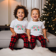 Equipe de Primos de Natal Família Combinando