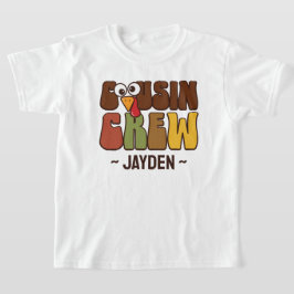 Camiseta Equipe de Primos do Dia de Ação de Graças Personal