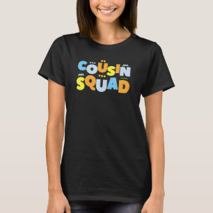 Camiseta Equipe de Primos Família Grupo Combinando Adulto C