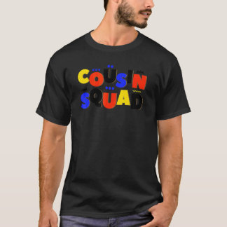 Camiseta Equipe de Primos Família Grupo de Correspondência 
