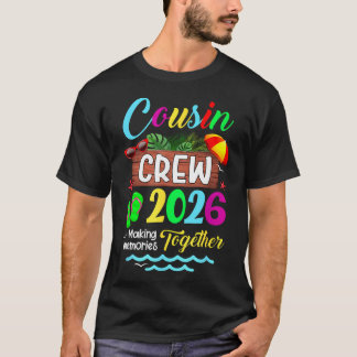 Camiseta Equipe de Primos Férias de Verão na Praia Família