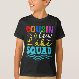 Camiseta Equipe de Primos Lago Esquadrão Férias de Família