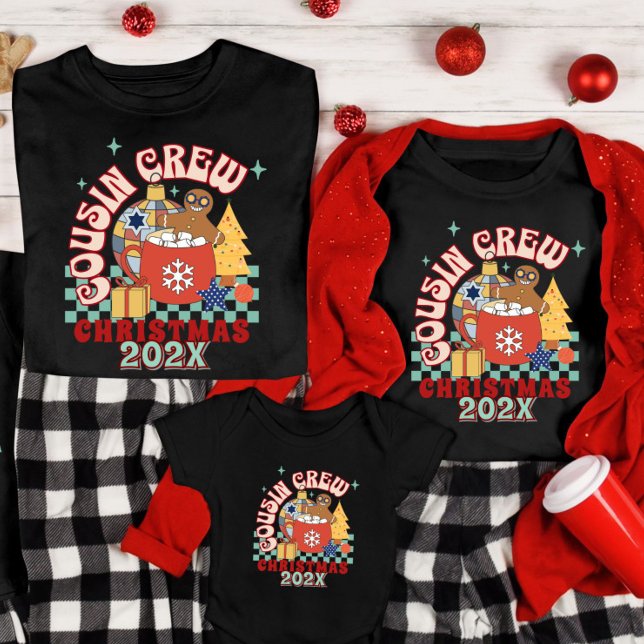 Camiseta Equipe de primos Natal correspondendo aos primos (Criador carregado)