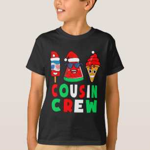Camiseta Equipe de Primos Natal em Julho Roupas de Squad Co