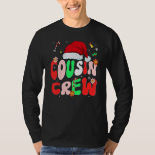 Camiseta Equipe de primos Natal família esquadrão santa cor