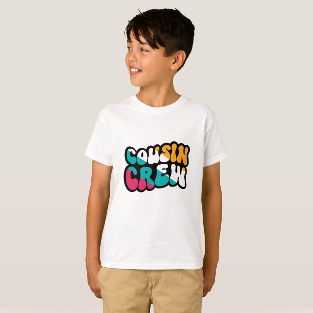 Camiseta Equipe de Primos Retrô  (Frente Completa)