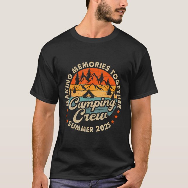 Camiseta Equipe de Primos Retrô 2025 Acampamento de Primos  (Frente)