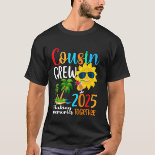 Camiseta Equipe de primos Viagem de Família à Praia nas Fér