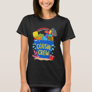 Camiseta Equipe de primos Viagem de Família à Praia nas Fér