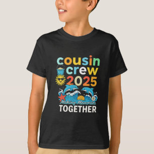 Camiseta Equipe de Primos Viagem de Família para a Praia na