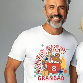 Camiseta Equipe de primos Vovô Natal primos combinando