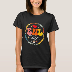 Camiseta Equipe de Professor de Inglês Nova Língua Esquadra
