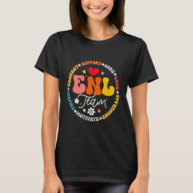 Camiseta Equipe de Professor de Inglês Nova Língua Esquadra (Frente)