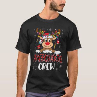 Camiseta Equipe de professor de pré-escola Funny Renas Prof