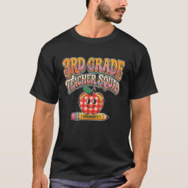 Camiseta Equipe de Professor do 3º Ano Maçã Xadrez