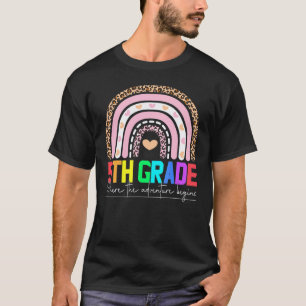 Camiseta equipe de professoras do 5º ano arco-íris turma do
