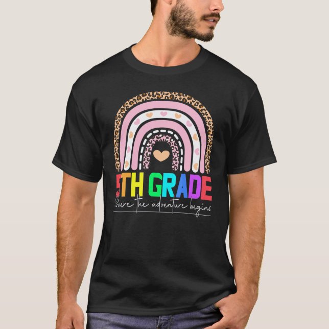 Camiseta equipe de professoras do 5º ano arco-íris turma do (Frente)