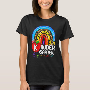Camiseta Equipe de Professores Boho Arco-íris Jardim de Inf