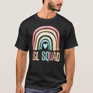 Camiseta Equipe De Professores Da Esl Squad De Volta À Esco