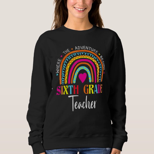 Camiseta Equipe de Professores do Arco-Íris da 6ª Série Equ (Frente)
