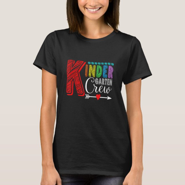 Camiseta Equipe de professores do jardim de infância Kinder (Frente)