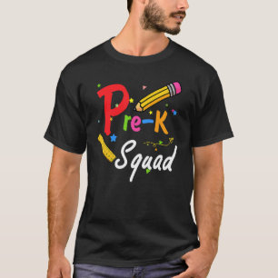 Camiseta Equipe de professores do pré-escolar Pré-escolar S