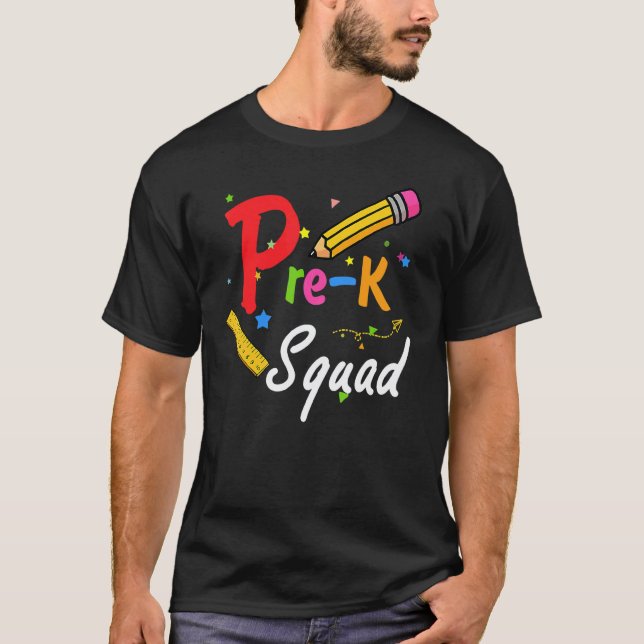 Camiseta Equipe de professores do pré-escolar Pré-escolar S (Frente)