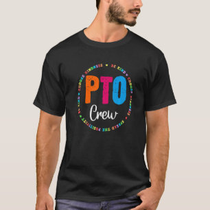 Camiseta Equipe de PTO Mãe Pai Voluntário Conselho Escolar